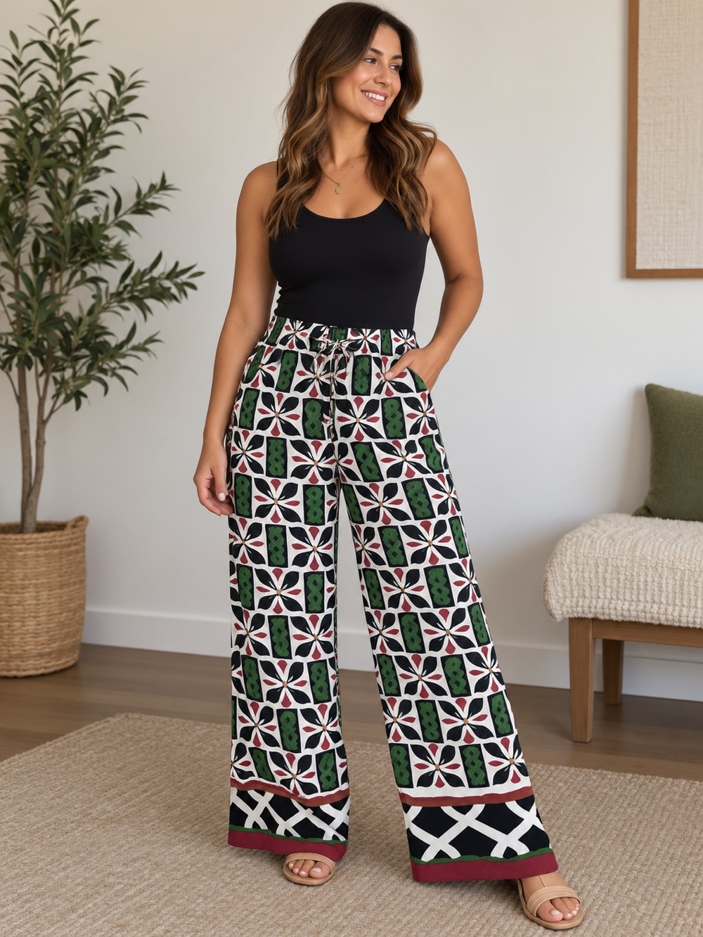 Haver & Blair Wide-Leg NWT Palazzo Style Pants Size L